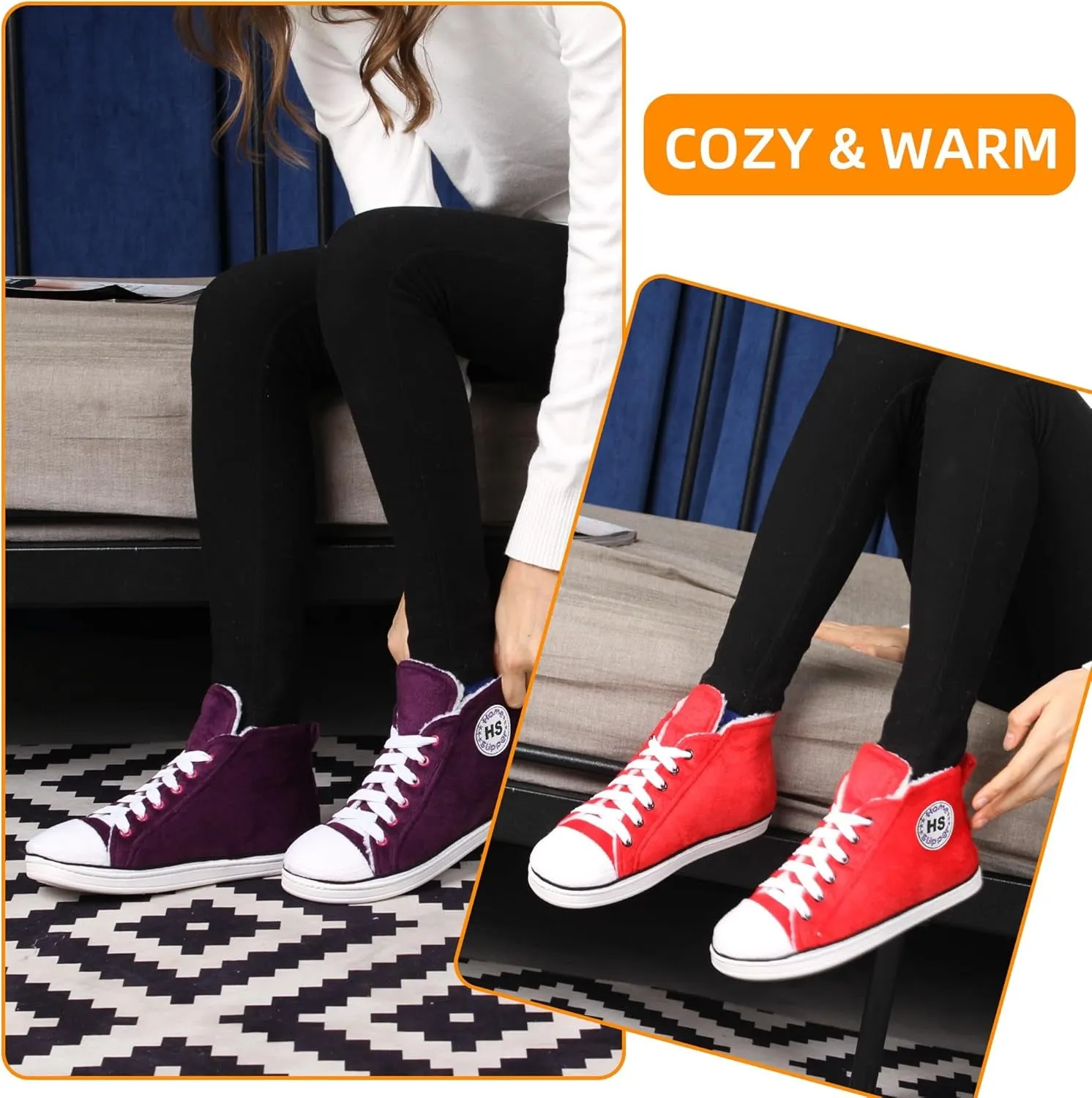 Women'S Warm Winter Plush Indoor House Outdoor Sneaker Slippers Boots Spanish Word For Slippers