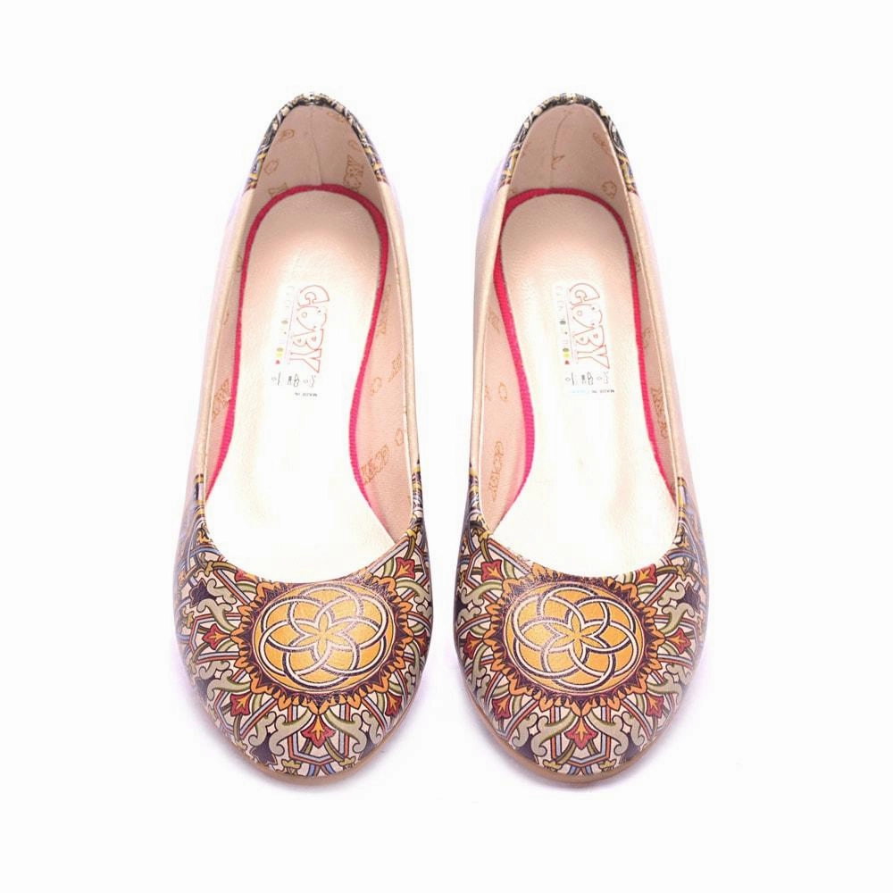 Any Path Modern Bold Mandala Ballerinas Shoes 1053