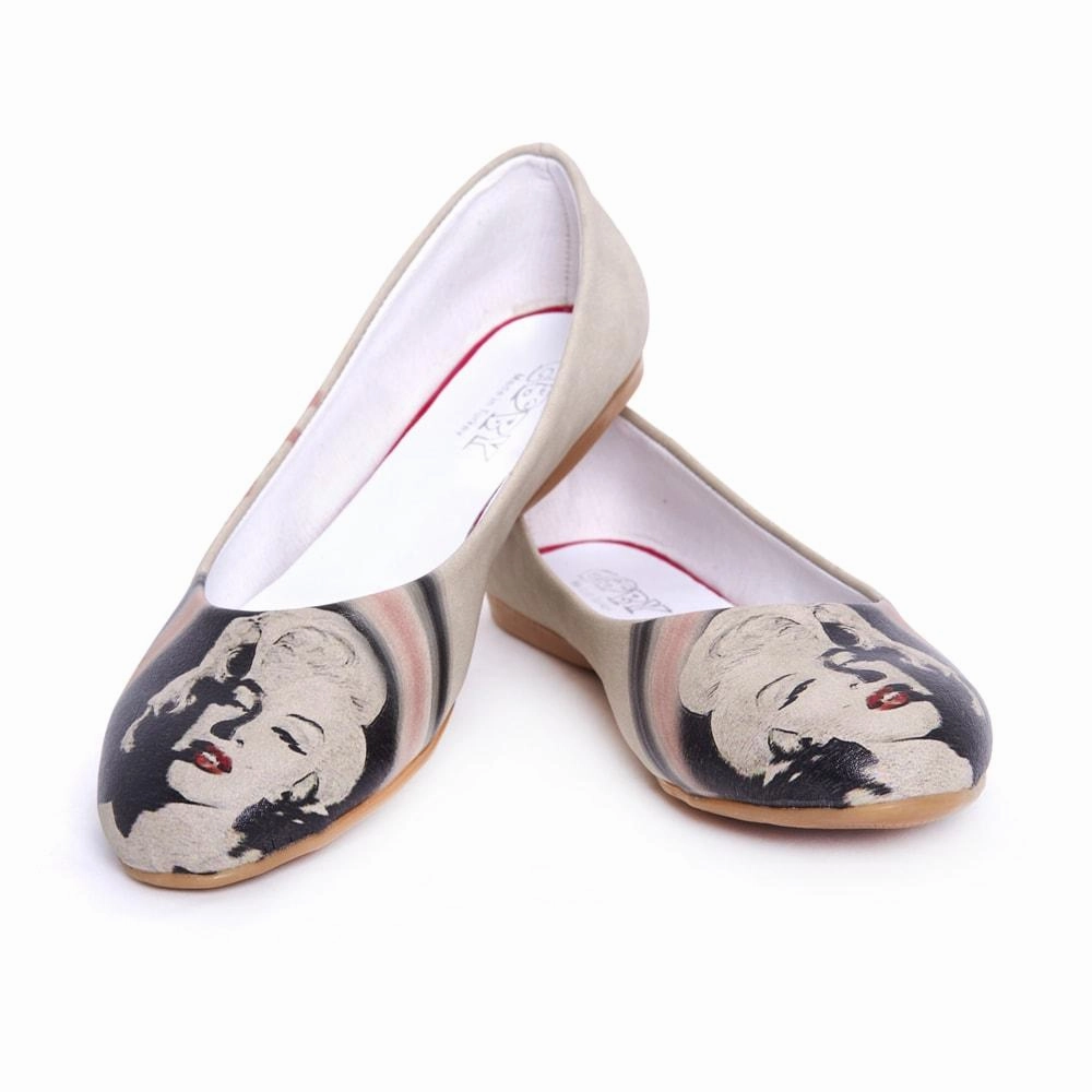Marilyn Monroe Ballerinas Shoes 1036 Coastal vibe Comfort Lining