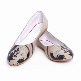 Marilyn Monroe Ballerinas Shoes 1036 Coastal vibe Comfort Lining