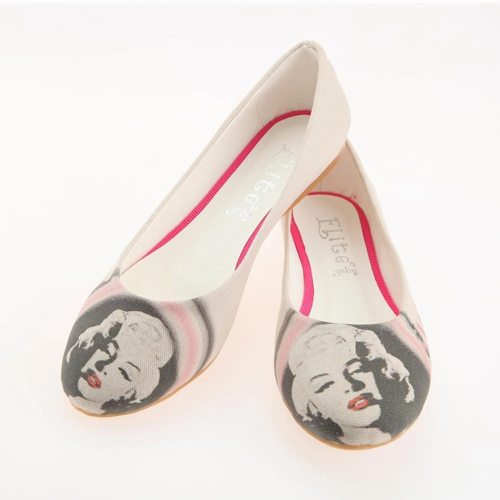 slow walk Gym Life Marilyn Monroe Ballerinas Shoes 1113