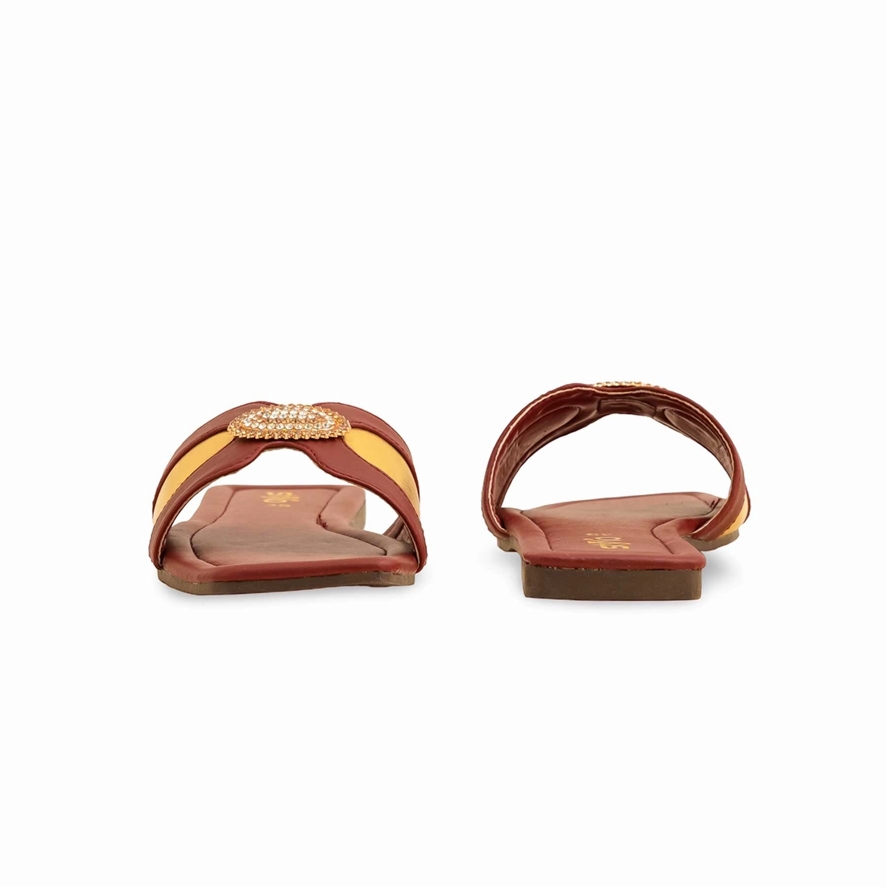 Flower Slippers Maroon Casual Slipper CL2047