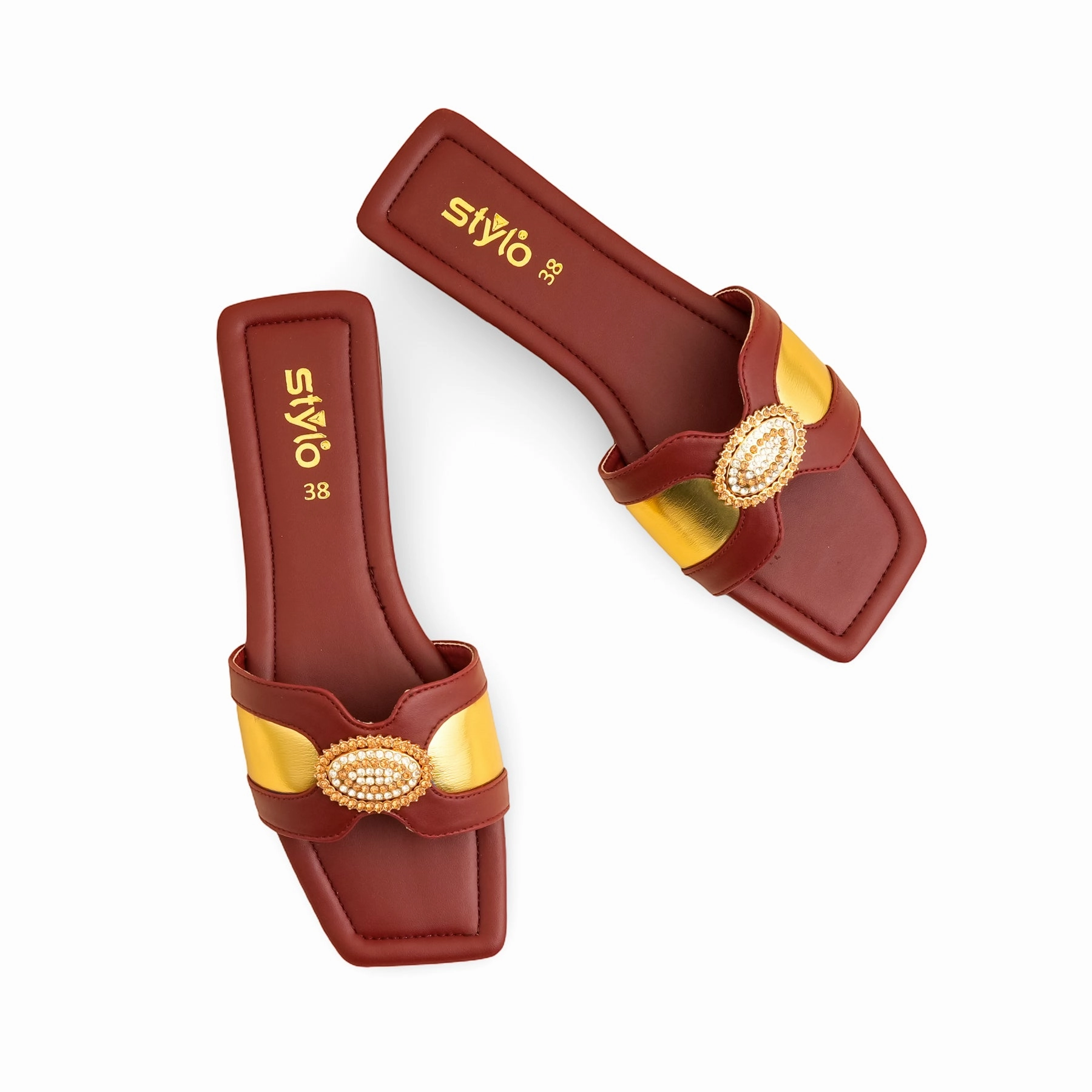 Maroon Casual Slipper CL2047 Slippers Coleus