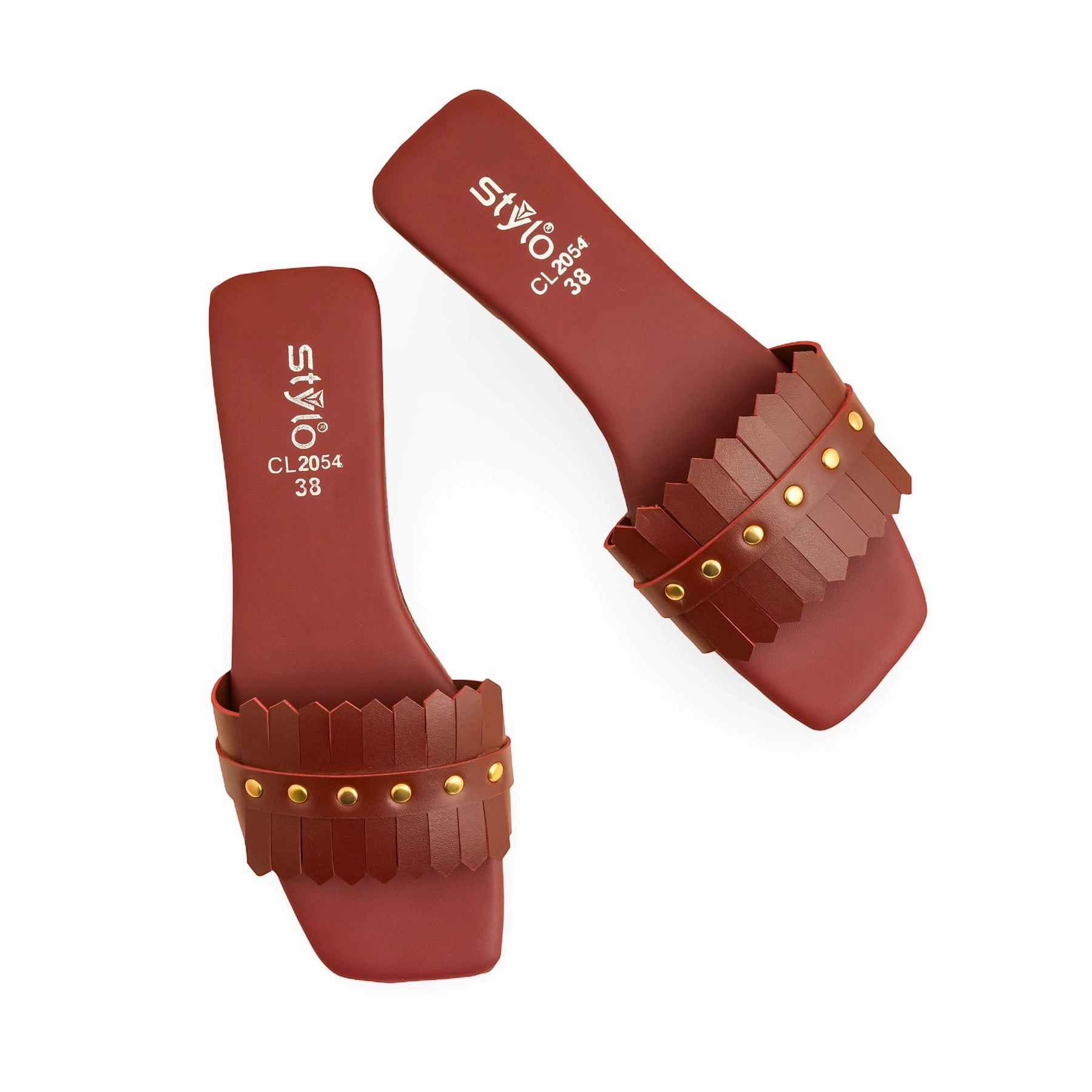 Simple Slippers Maroon Casual Slipper CL2054
