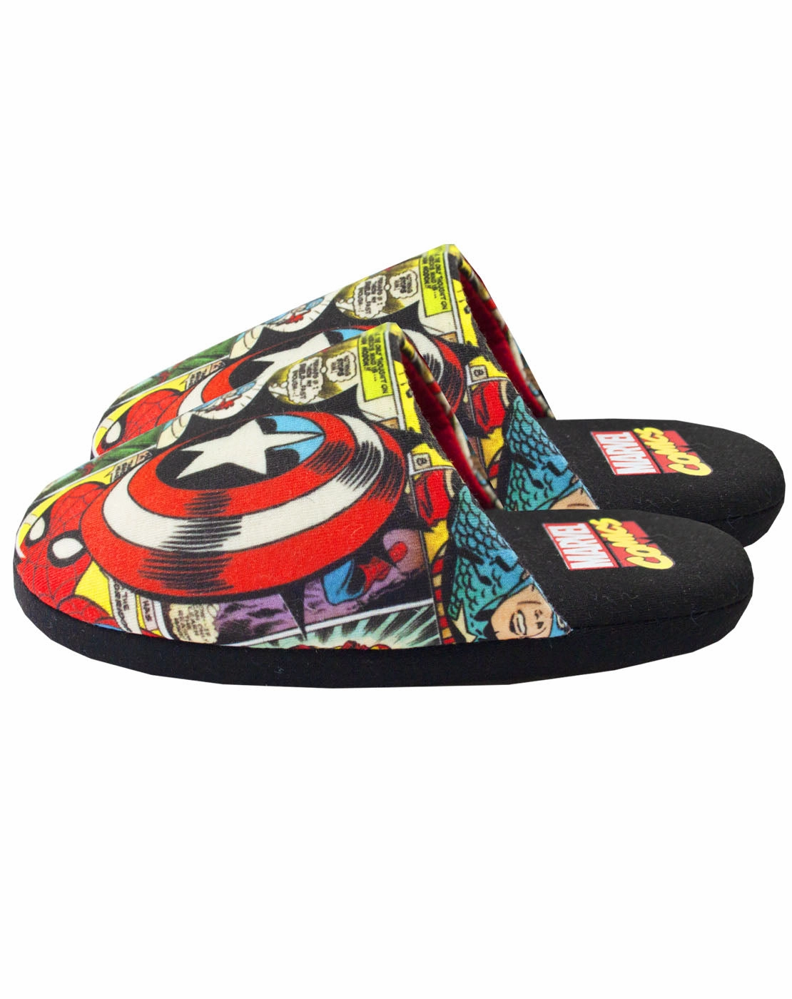 Bombas Sherpa Slippers Marvel Avengers Comic Kid's Polyester Slippers - Multi-Coloured