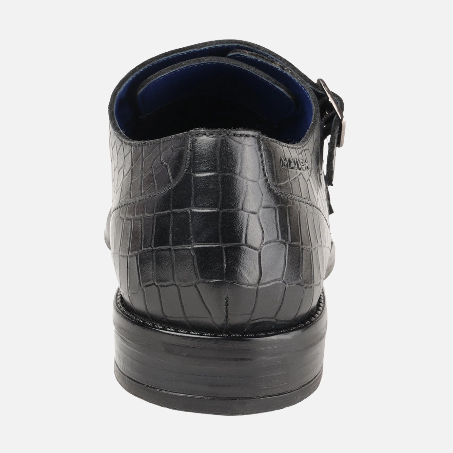 Asics 2025 Running Shoes MASABIH GENUINE LEATHER BLACK CASUAL DOUBLE MONK SHOES FOR MEN