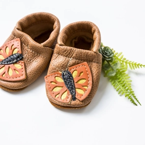 Sahara Butterflies // Cute Critters Leather Shoes Baby and Toddler Born High Heels