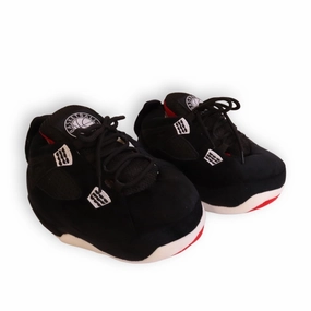 Vibi Venezia Venetian Slippers KIDS AJ 4 Style Black Retro Mid Top Unisex Trainer Slippers