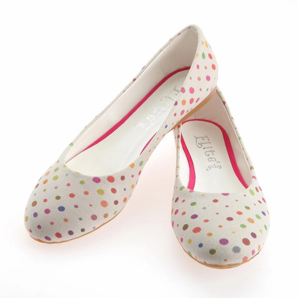 Spotted Ballerinas Shoes 1138 Wind Safe Injury Safe
