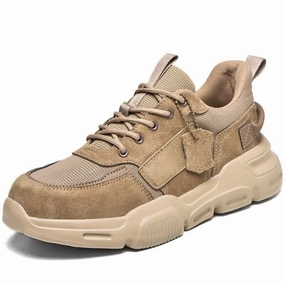 Anti-Smash Solid Boots For Men Slip On Steel Toe Work Boots