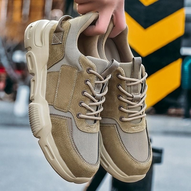 Work Boots A7573 Anti-Smash Solid Boots For Men