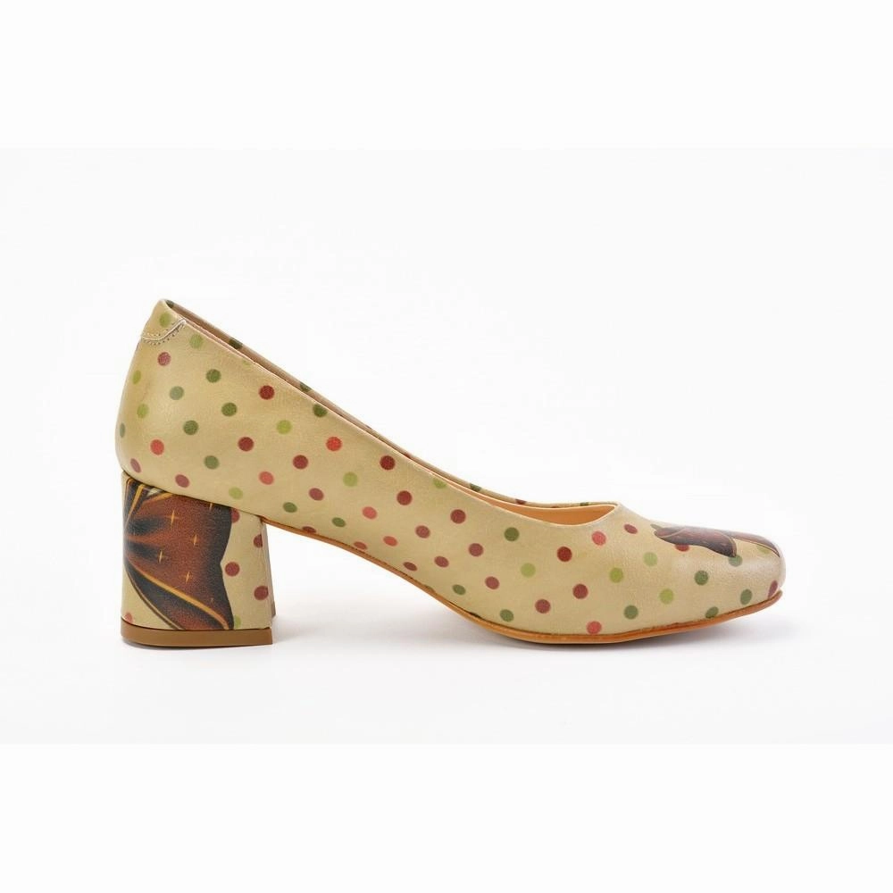 Career Heel Shoes DB201 Pilates Cool Garden Walk