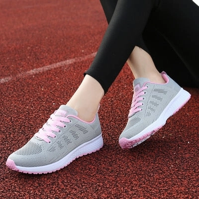 2022 autumn luxury shoes women designers sneakers flat lace-up platform for women breathable mesh glitter sneakers Best Running Shoes For Very Flat Feet