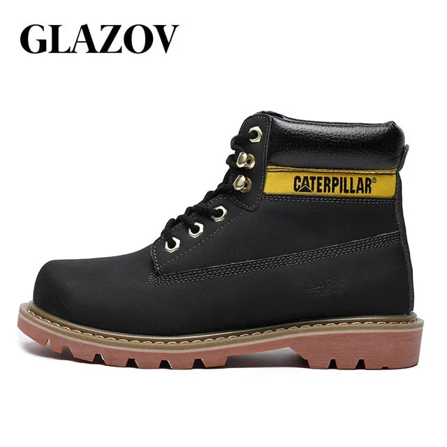 Men Shoes Casual Fashion High Boots For Man Brown Low Price Rain Boots