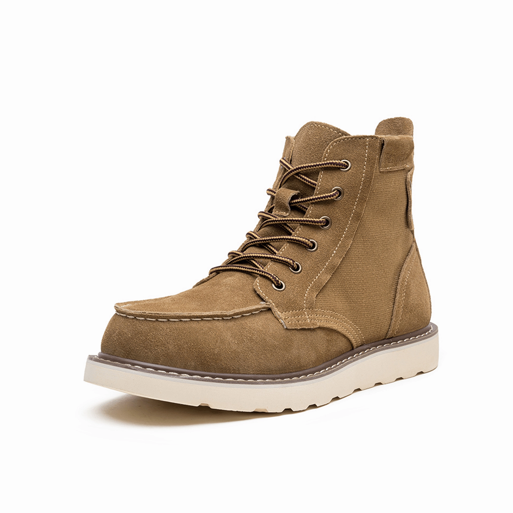 Men's 6" Moc-Toe Wedge Boots - Heritage Suede | C003 Best Flexible Work Boots For Carpenters