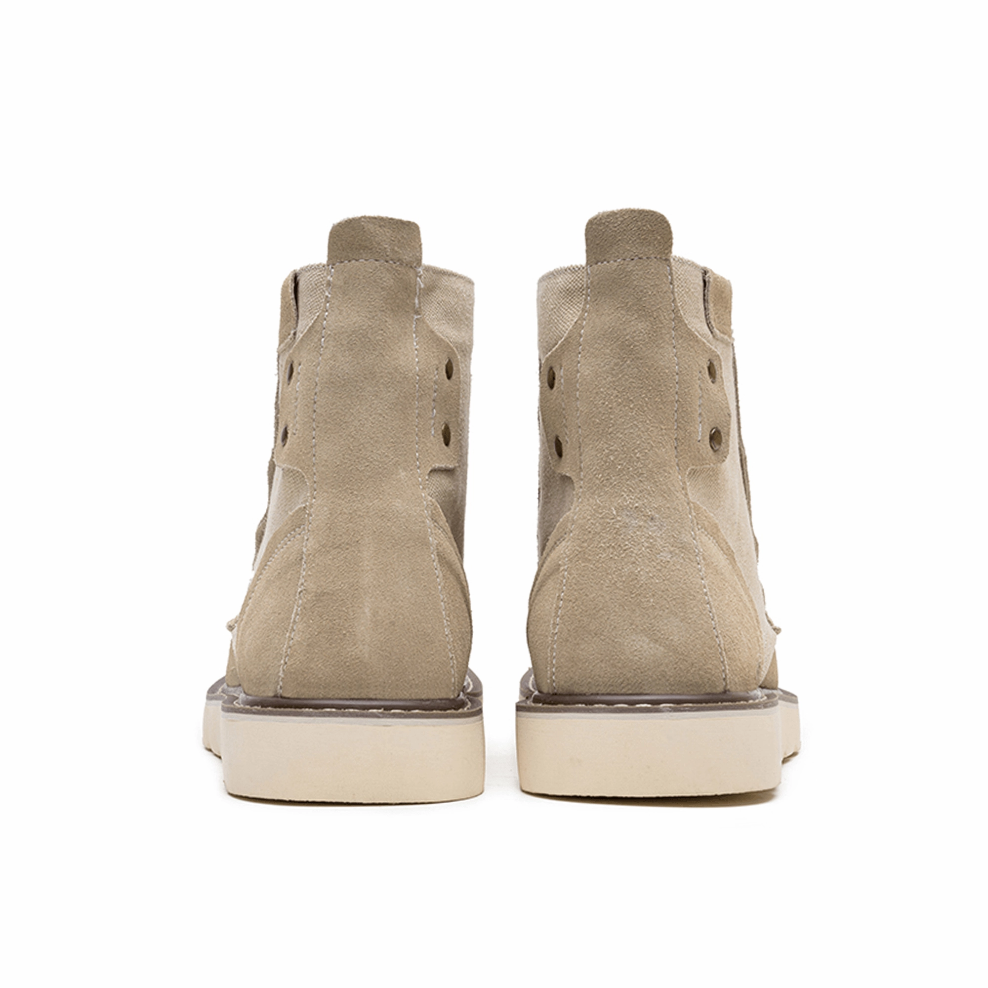 Working Steel Toe Boots Men's 6" Moc-Toe Wedge Boots - Heritage Suede | C003