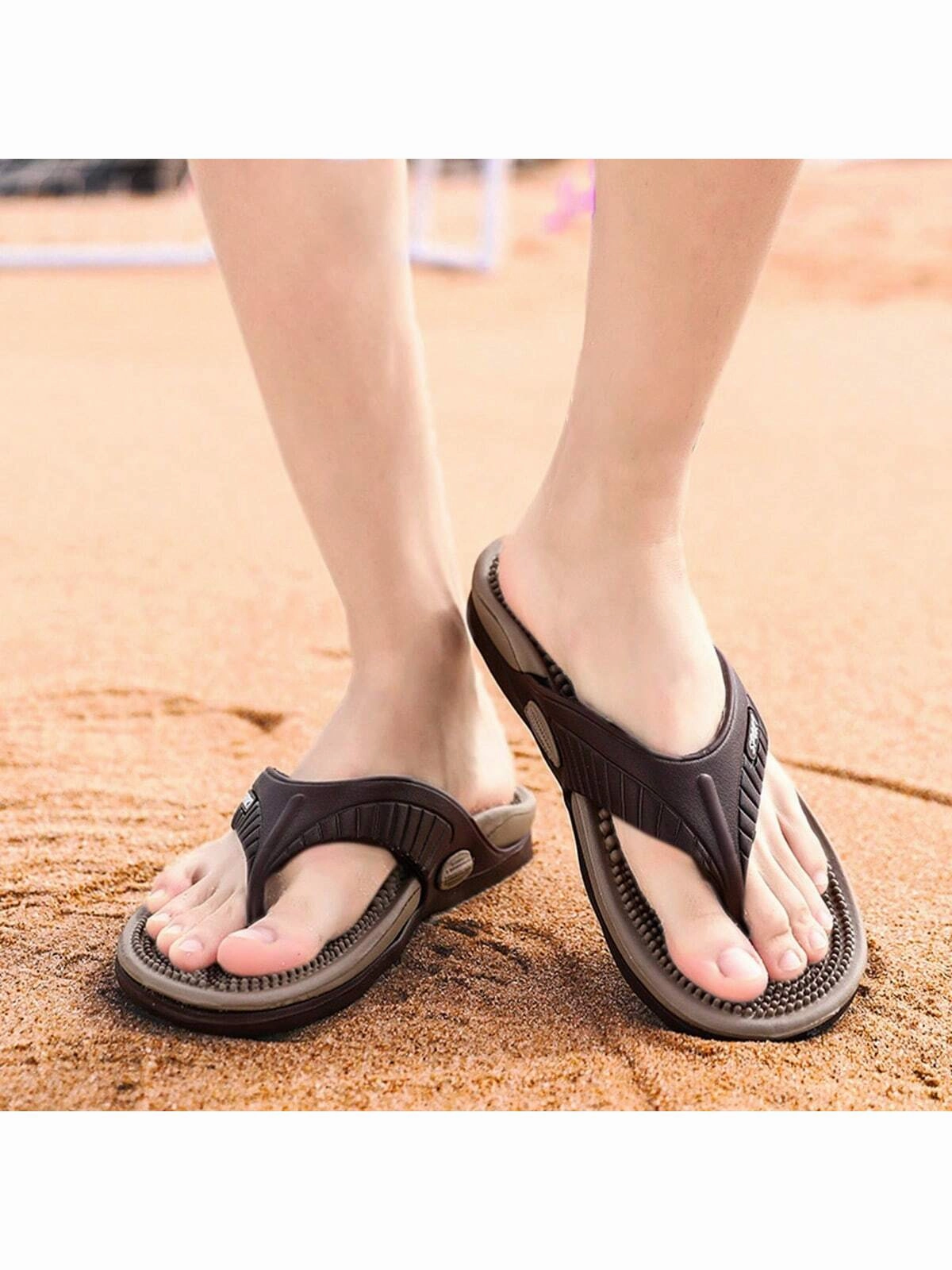 Asics Touch Shoes Men's Massage Anti-Skid Slipper: Quick-Drying Comfortable Indoor & Outdoor Sandals Summer Flip Flop