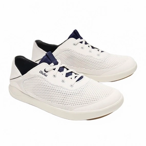 Ortholite Shoes Asics Men's Moku Pae Boat Shoes In Bright White/pacifica