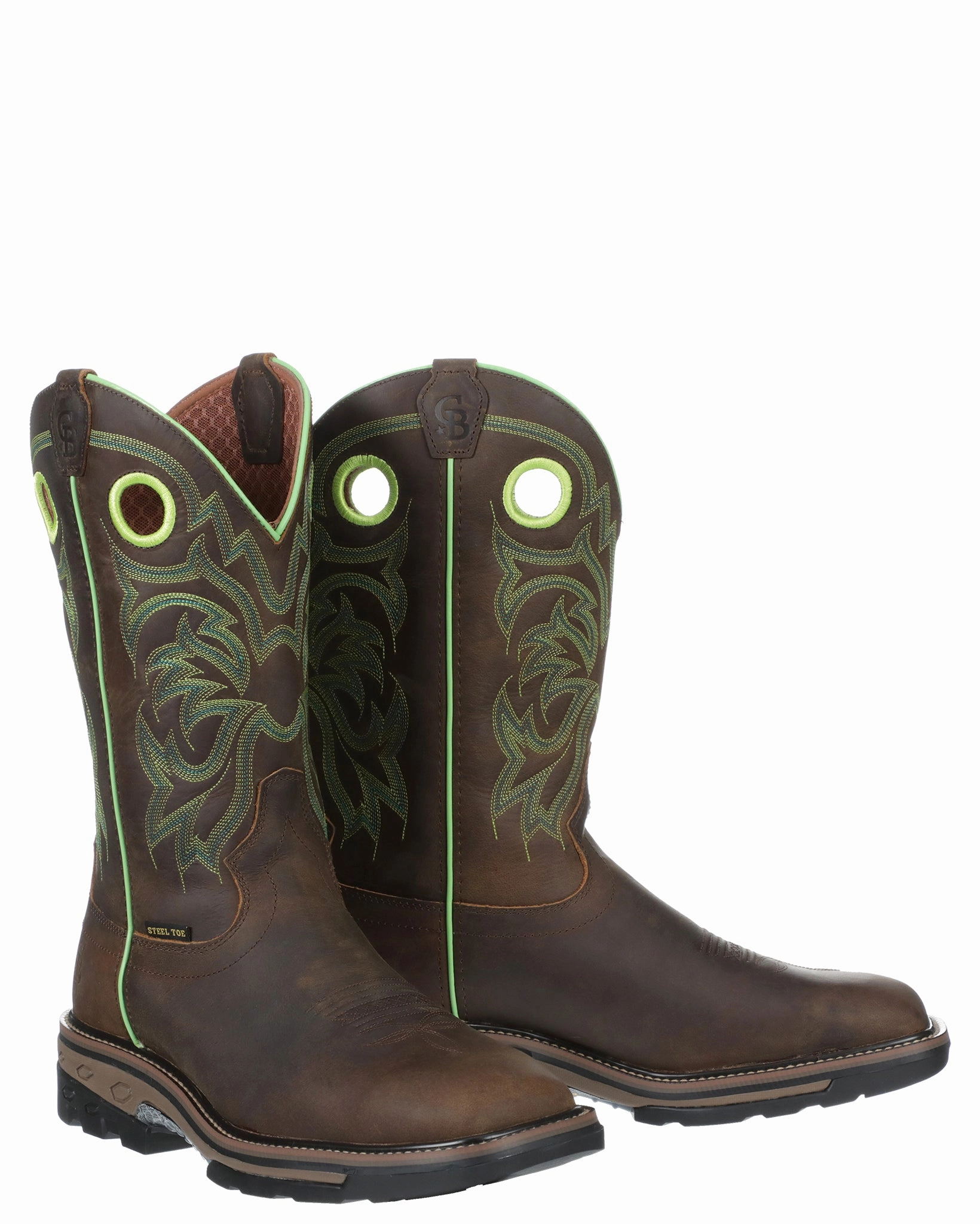 Men's Talladega Steel Toe Work Boots Best Pull On Steel Toe Work Boots