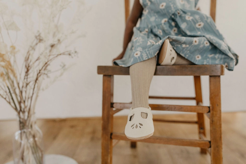 High Quality Heels Milk LOTUS T-strap Shoes Baby and Toddler