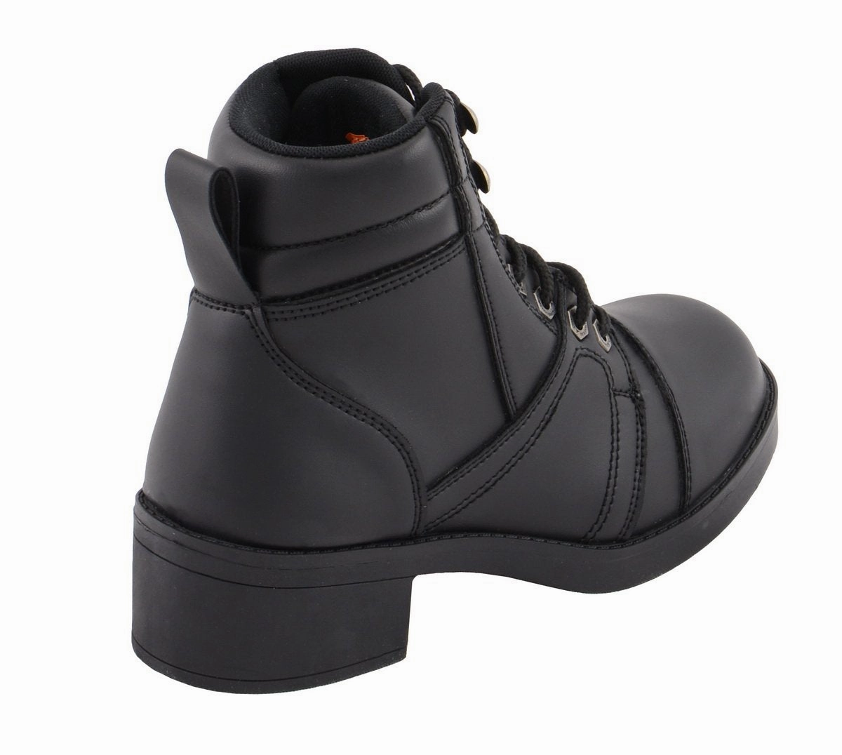 Milwaukee Leather MBK9285 Boys Black Lace-Up Biker Style Boots Barefoot Snow Boots