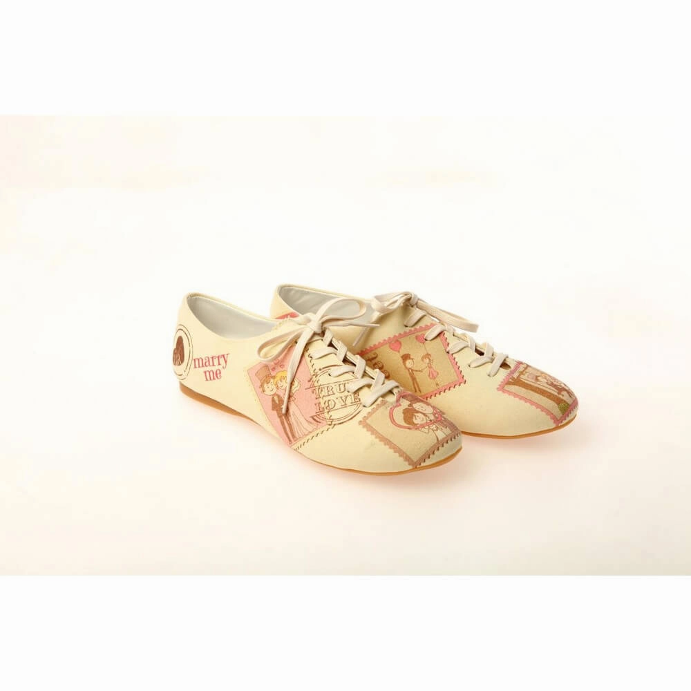 Trend Glow White Clean Ballerinas Shoes SLV041