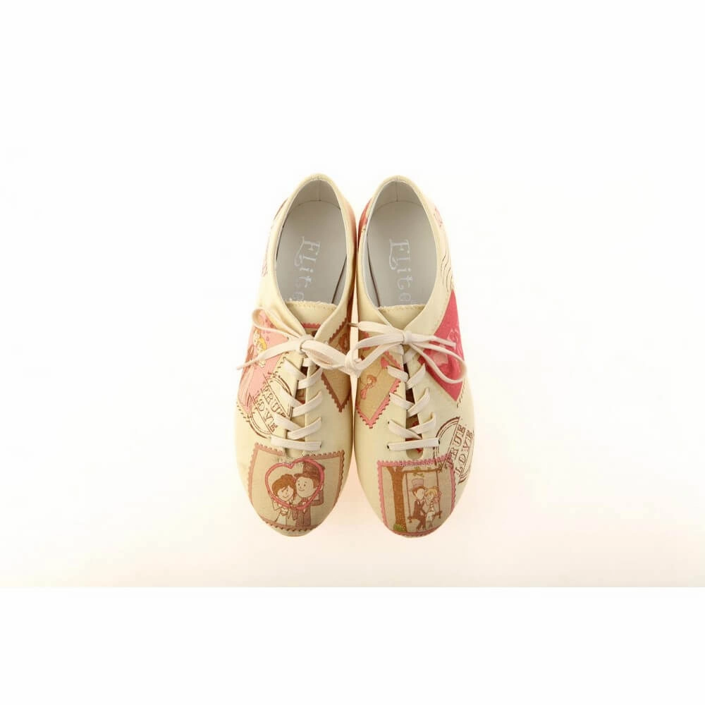 Cotton Base Red Glow Ballerinas Shoes SLV041