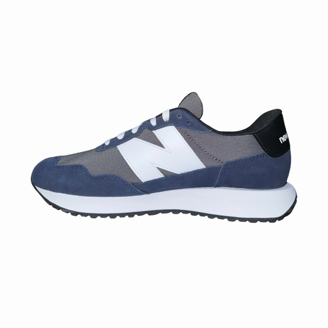 Flexible Build NEW BALANCE MS237MCN 237 MN'S (Medium) Castlerock/White Leather, Suede & Mesh Lifestyle Shoes