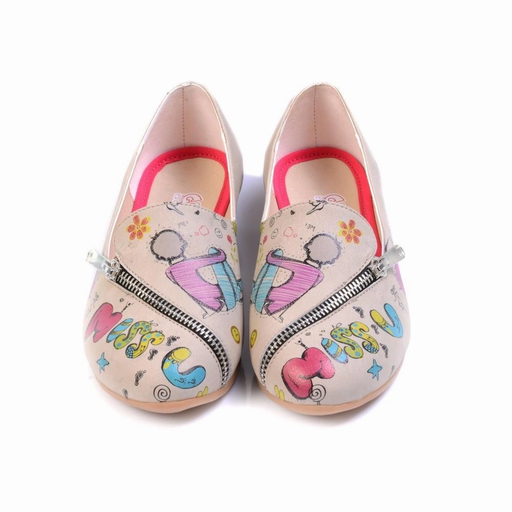 Miss u Ballerinas Shoes YAB302 synthetic leather