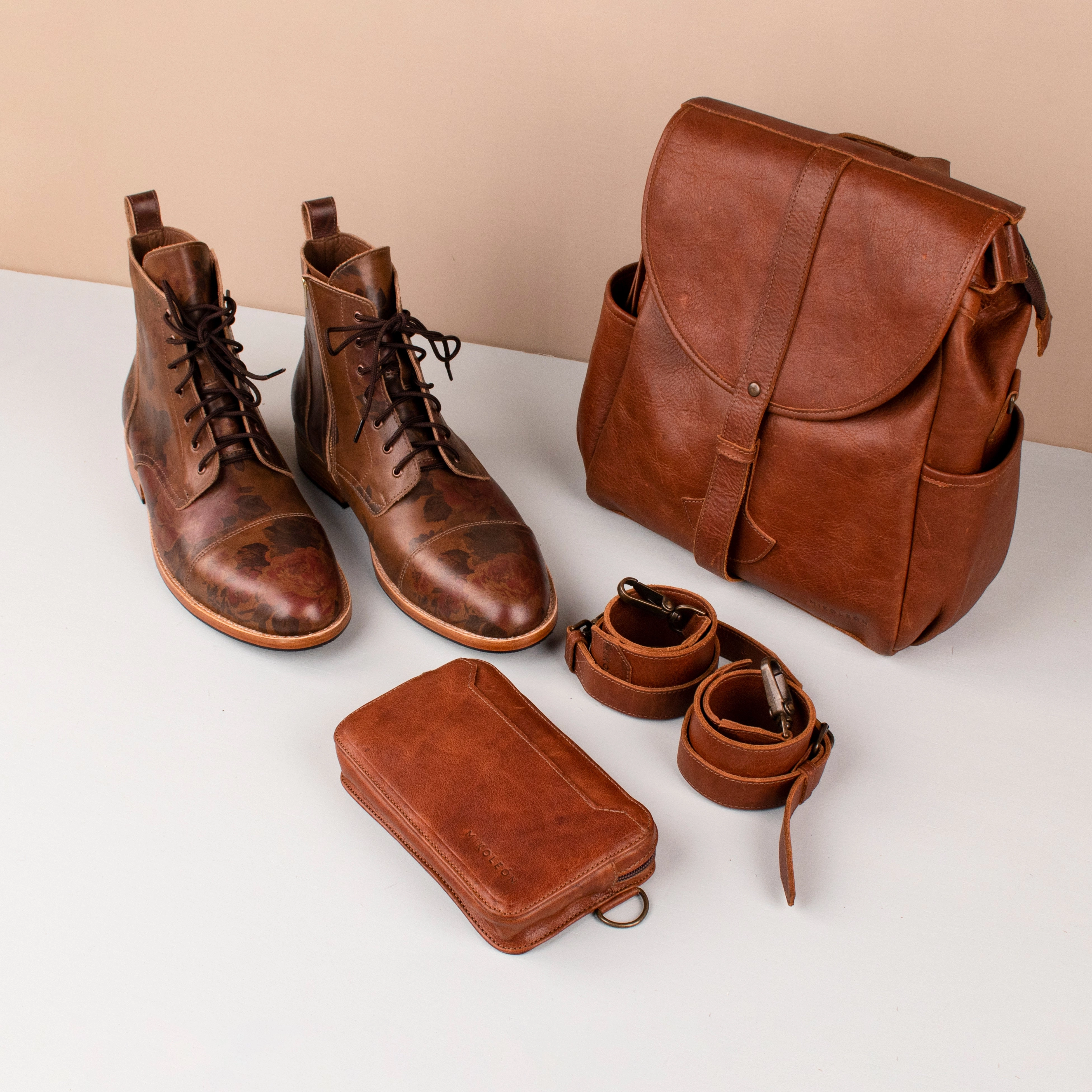 MK221750 - Custom Leather Boots El Don Luxe [Men's Leather Boots] Steel Toe Lace Up Work Boots