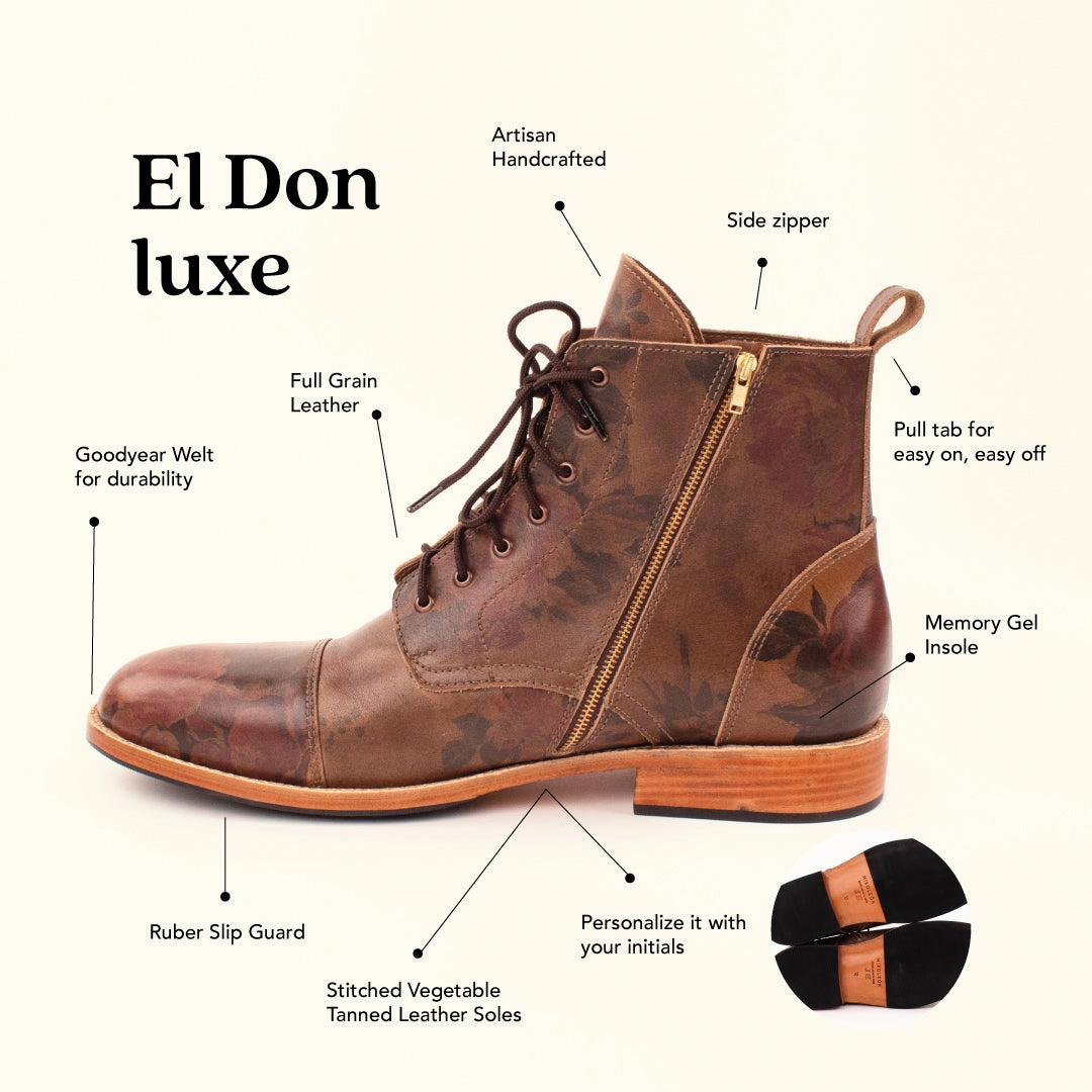 MK221750 - Custom Leather Boots El Don Luxe [Men's Leather Boots] Work.boots Near Me