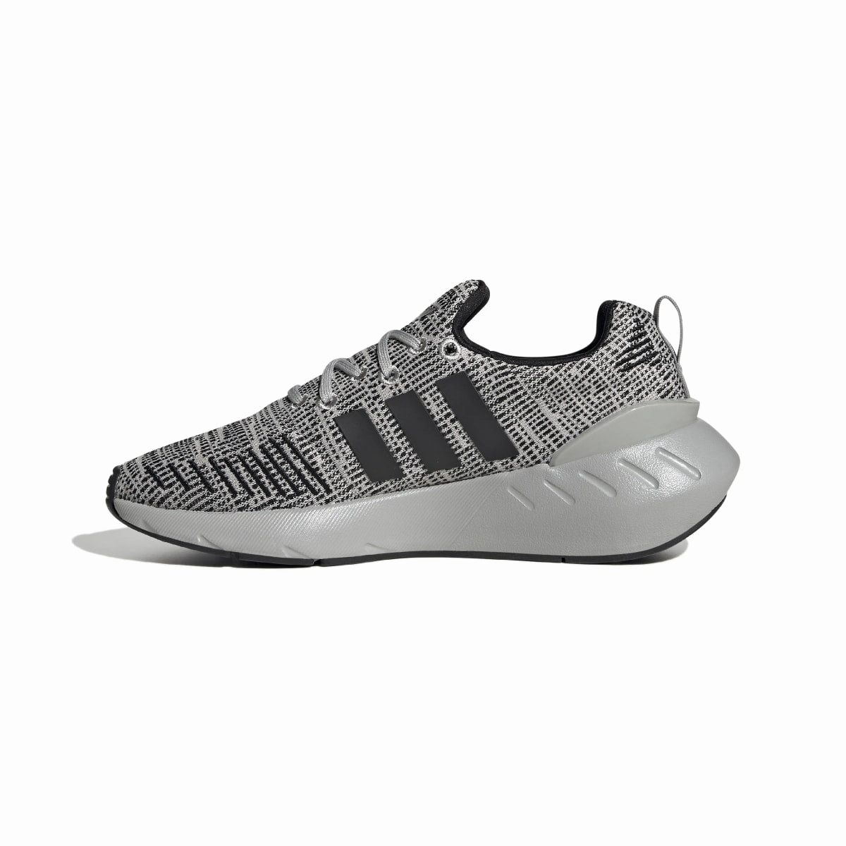 ADIDAS GZ1555 SWIFT RUN 22 JR'S (Medium) Grey/Black/Grey Mesh Running Shoes Machine washable Chic Design