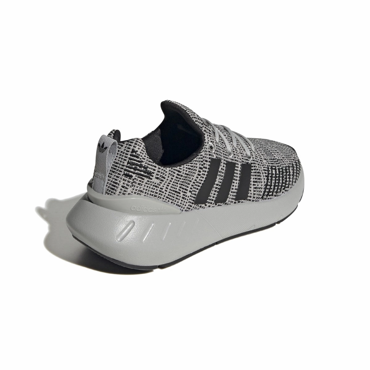 ADIDAS GZ1555 SWIFT RUN 22 JR'S (Medium) Grey/Black/Grey Mesh Running Shoes Weekend Trip