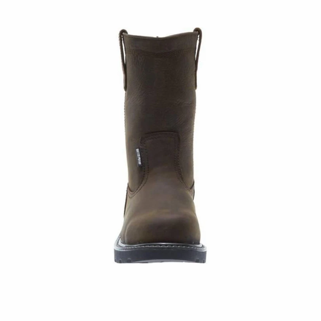 WOLVERINE W10682-EW FLOORHAND 10'' WP WELLINGTON MN'S (Extra Wide) Dark Brown Leather Work Boots Moon Step Active Move