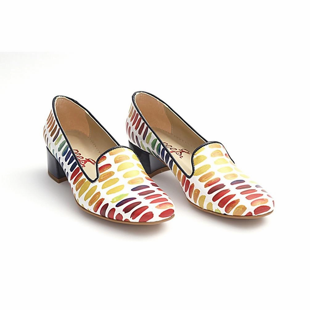 Grace Walk Velvet Soft Painting Career Heel Shoes BYZ202