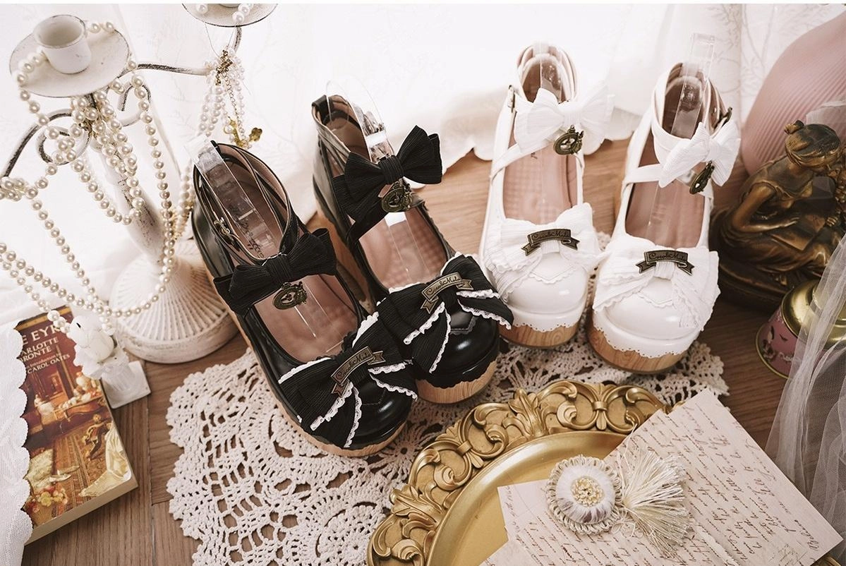 MODO~Hide and Seek~Kawaii Lolita Platform Shoes Thick Sole Shoes Asics Trail Running Shoes Wide