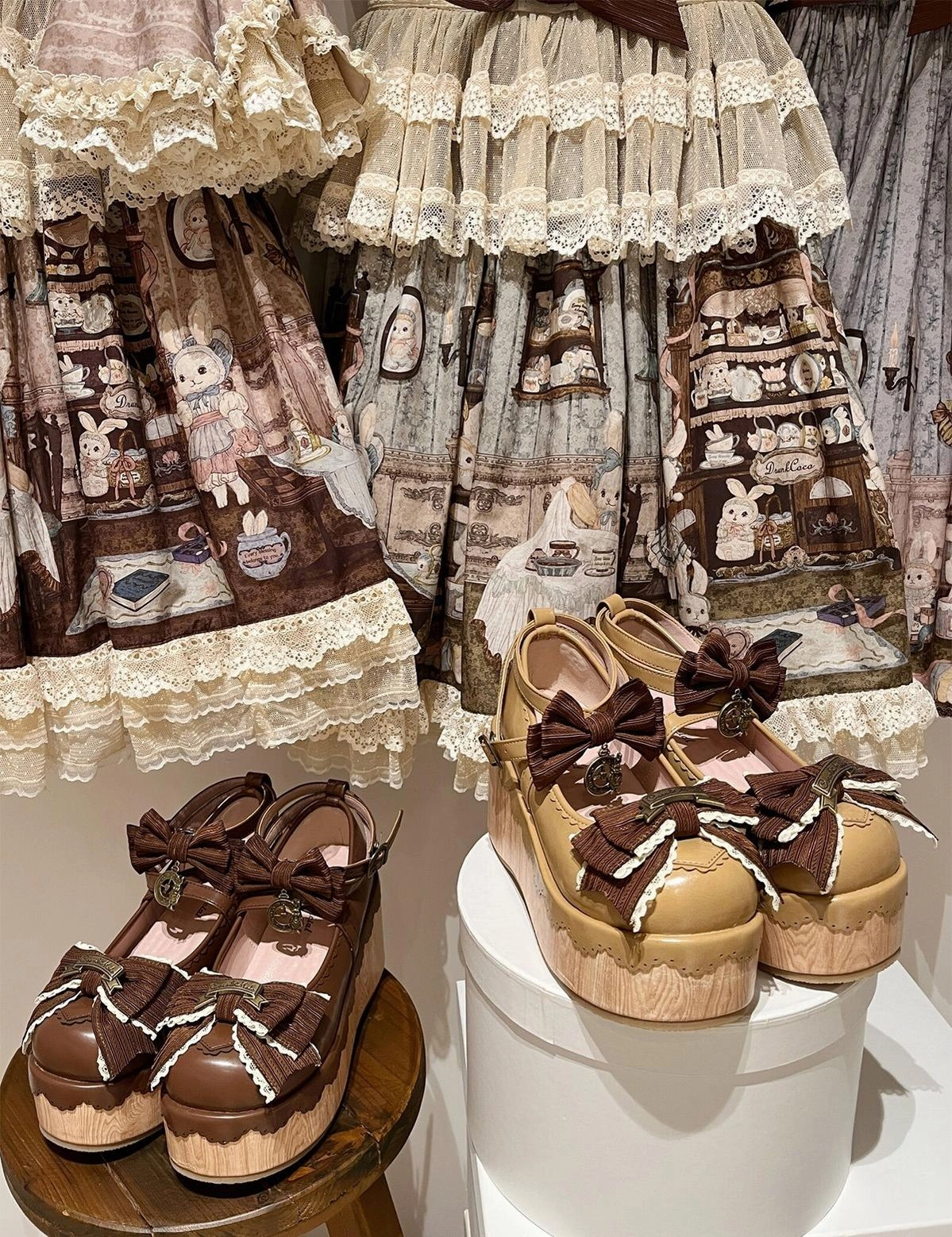 MODO~Hide and Seek~Kawaii Lolita Platform Shoes Thick Sole Shoes Asics Low Profile Running Shoes