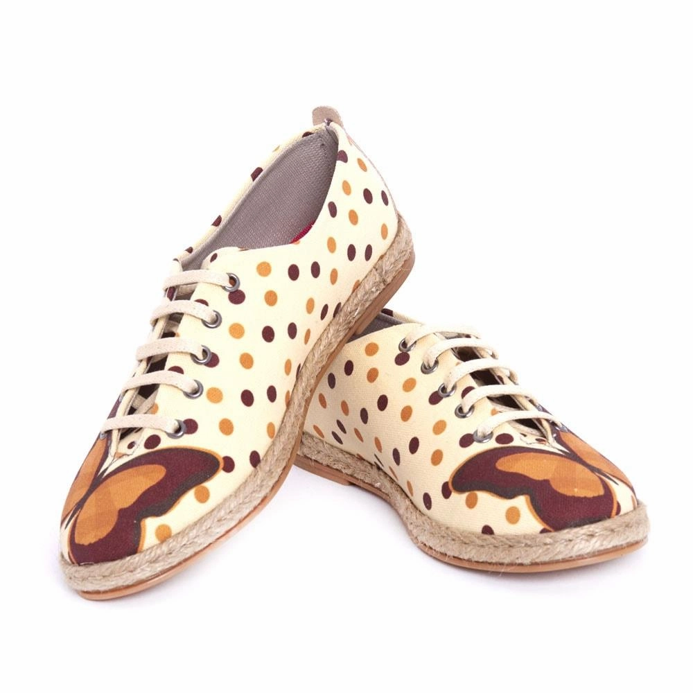 Butterfly and Dots Ballerinas Shoes FBR1217 Rain Step