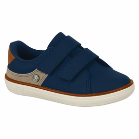 Molekinho 2603-100 Boys Sneaker with Velcro Straps in Navy Asics Shoes Novak Djokovic