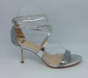 Mollini Carry Silver Snake Heel Daily Edge Iconic Form