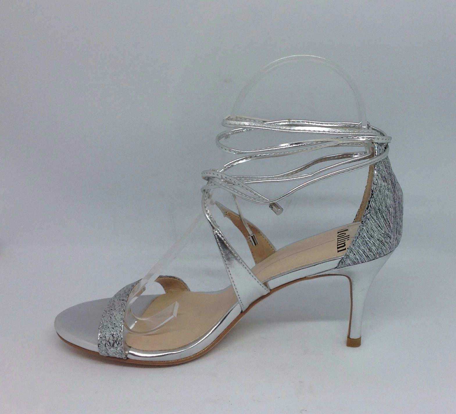 Mollini Carry Silver Snake Heel Perfect Match