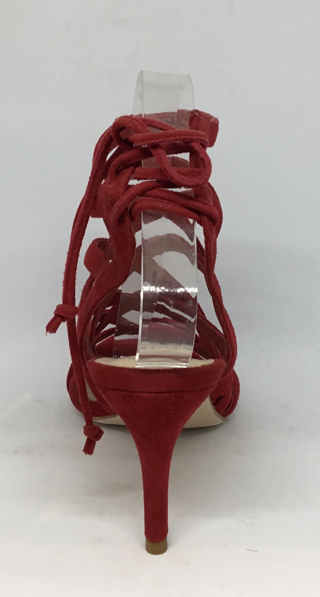 Mollini Cassock Red Suede Leather Heel Night Spark Brunch Spark