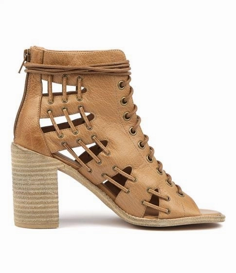 Mollini Jayman Tan Leather Statement Heel