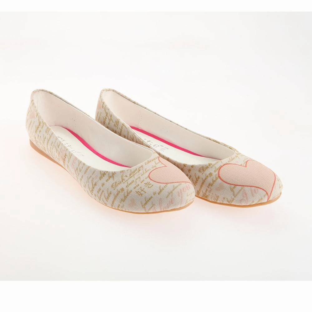 Heart Ballerinas Shoes 1125 Silk Feel