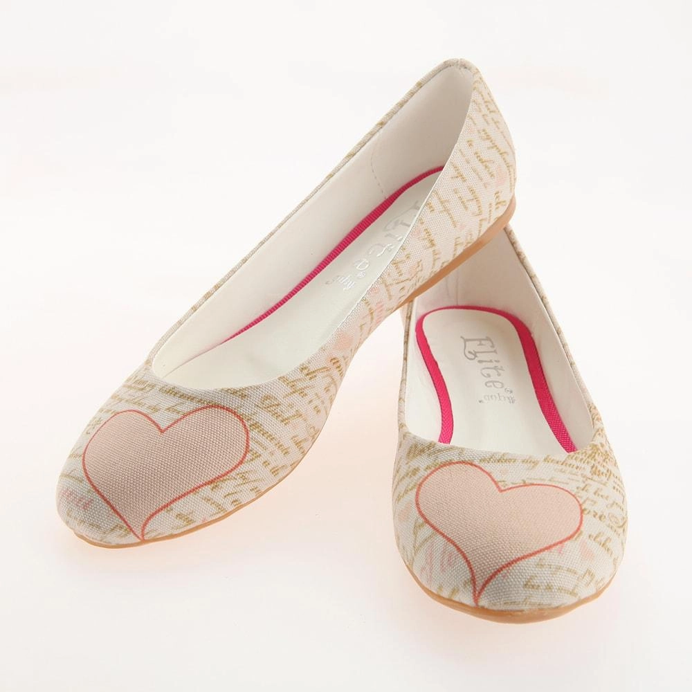 Swift Glide Heart Ballerinas Shoes 1125
