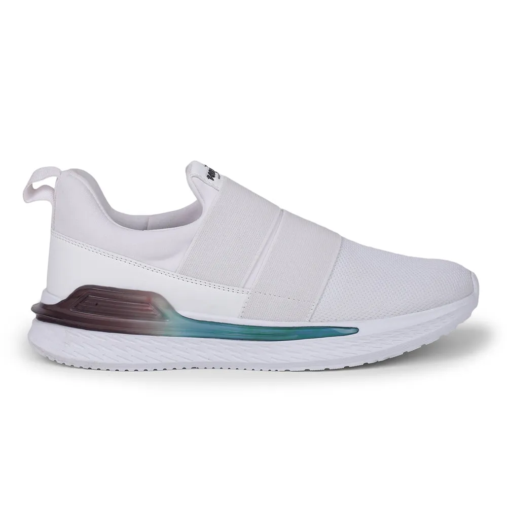 Top Rated Training Shoes Force 10 White Sports Non Lacing Walking Shoes For Men BLAKES-2E By Liberty