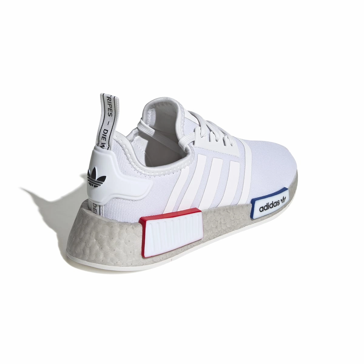 ADIDAS GY4279 NMD_R1 JR'S (Medium) White/White/Grey Mesh Running Shoes Desert Path