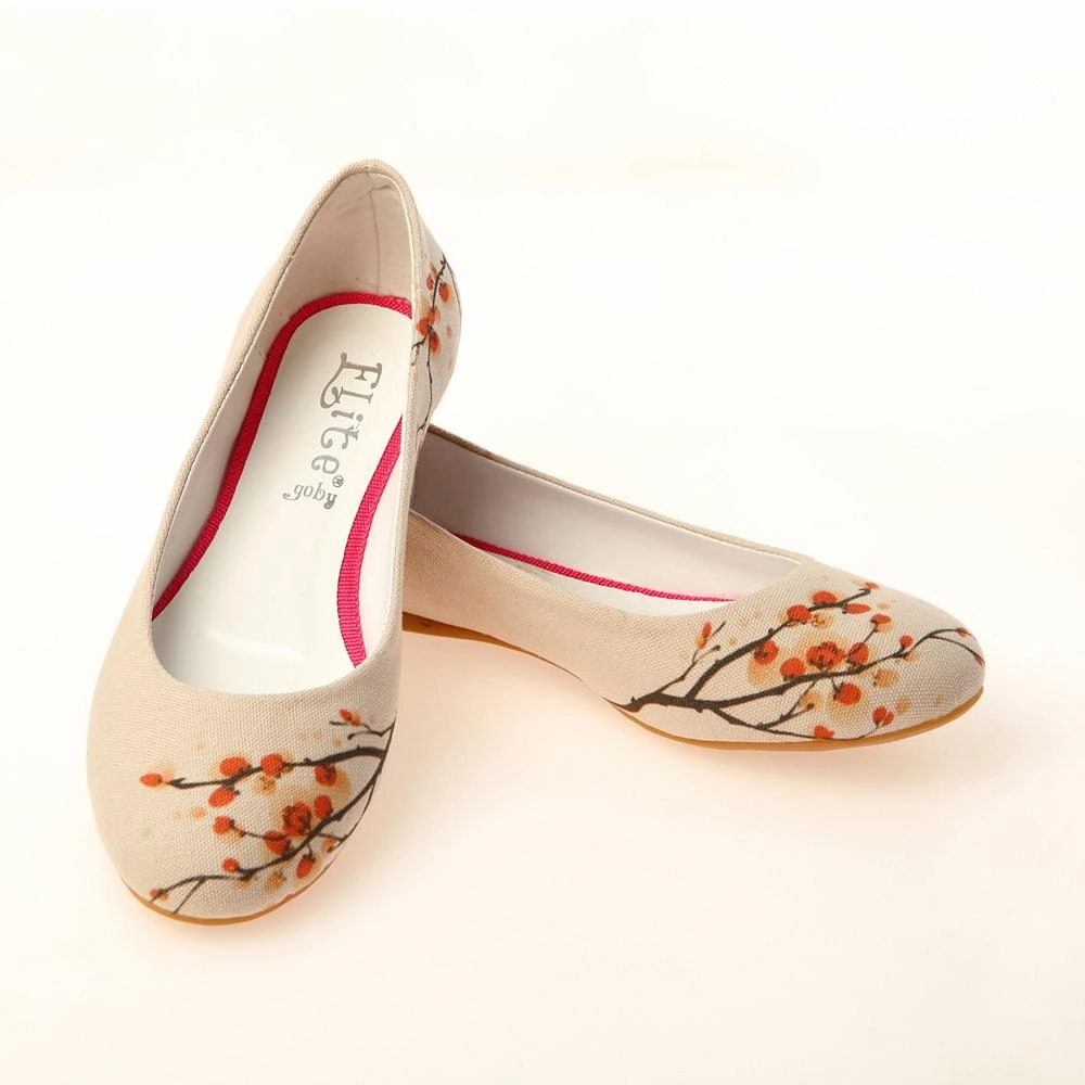 Path Free Cherry Blossom Ballerinas Shoes 1141