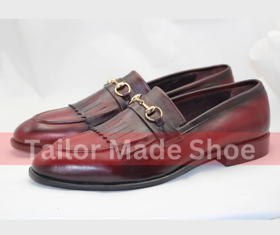 Differences Between Asics Running Shoes Mens Bespoke Leather Shoes  Burgundy Loafers with Fringe Detail Handmade Burgundy Leather Loafers with Gold Buckle Detail