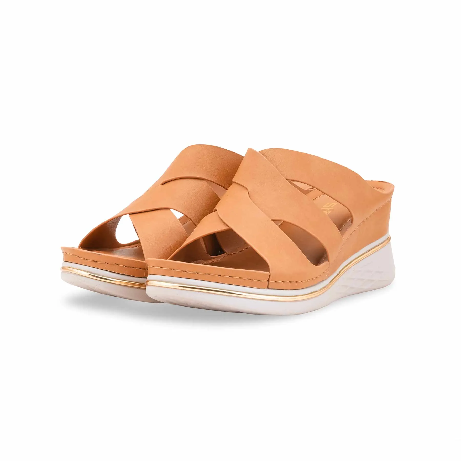 Hurley Slides Mustard Formal Women Slipper PU0703